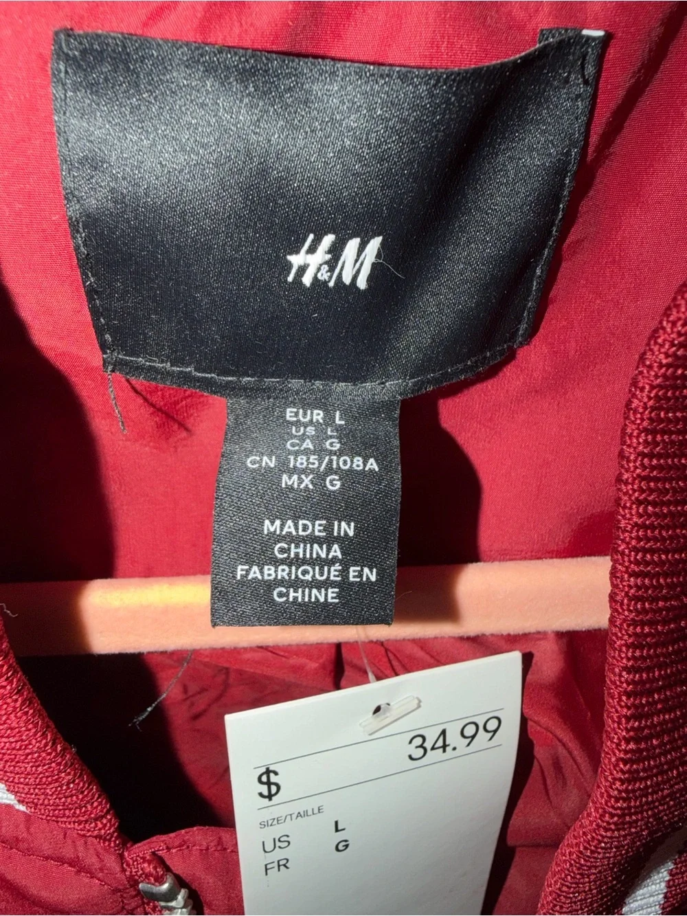 H&M lightweight zip